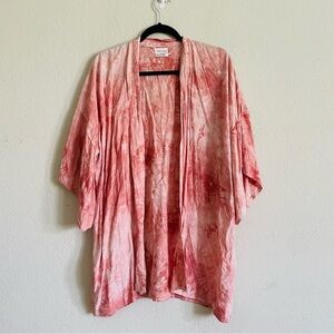 Melrose and Market womans tie-Dye Kimono Cardigan one size open front coverup